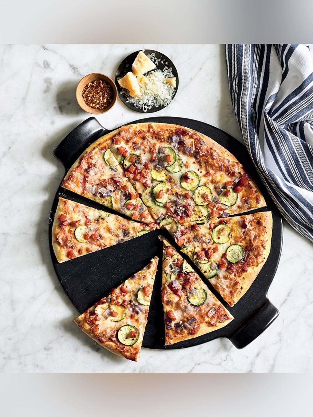 Emile Henry 12” Black Pizza Stone